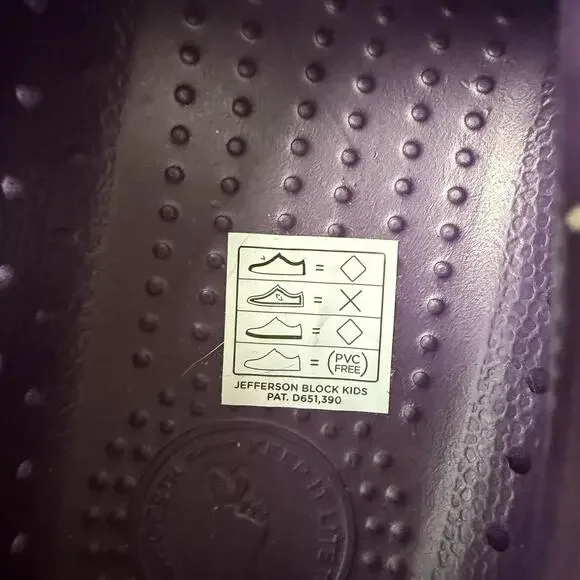 Native Shoes Youth Size 5 Purple Pink Jefferson Block Perforated Slip On EVA - Picture 8 of 12